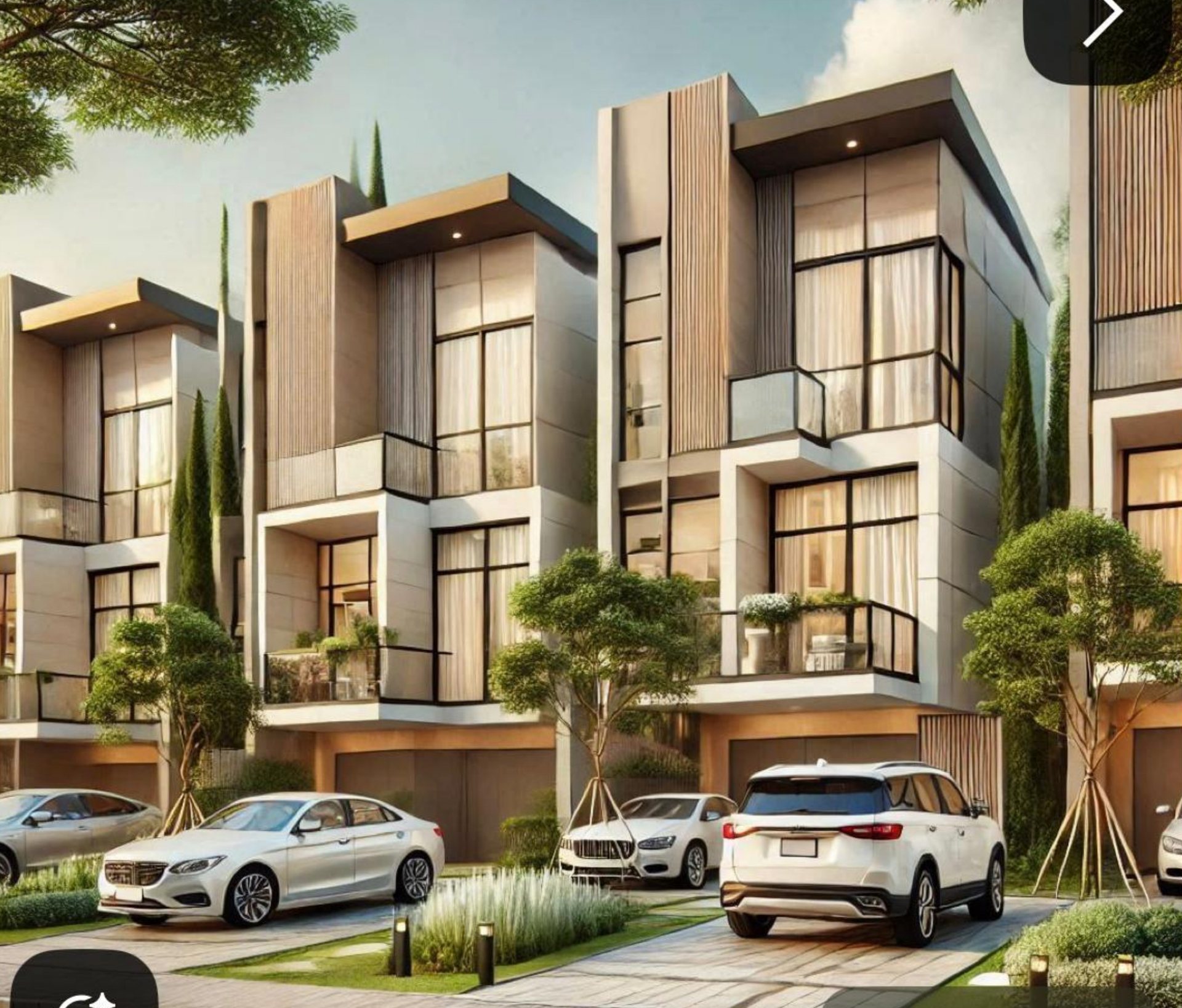 Architectural rendering of the planned Miami duplexes