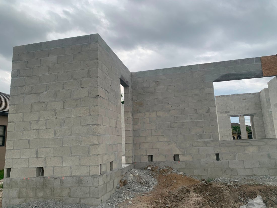 Vertical construction in progress